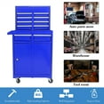 thumbnail image 6 of Aukfa Tool Box, 2 in 1 Steel Rolling Tool Chest & Cabinet On Wheels for Garage, 5-drawer, Blue, 6 of 10