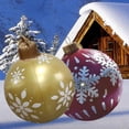 thumbnail image 3 of HEVIRGO 1 Set Christmas Inflatable Ball Outdoor Christmas Decorations Inflatable Decorated Ball with Pump for Home New Year Festive Decor, 3 of 11