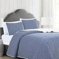 thumbnail image 2 of Market & Place Nora Reversible Lightweight Modern Striped Quilt Set, 2 of 5