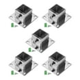 thumbnail image 1 of AMLESO 5 Pieces Square Post Flange Support Deck Mount Post Fittings Fence Inner Dia 26mm, 1 of 8