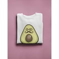 thumbnail image 3 of Cool Avocado With Moustache  Sweatshirt Men -Image by Shutterstock, Male 4X-Large, 3 of 4