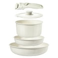 thumbnail image 1 of GiPP 5Pcs Ceramic Pots and Pans Set Nonstick Cookware Sets Removable Handle Kitchen,Oven Safe, Induction Ready, 1 of 9