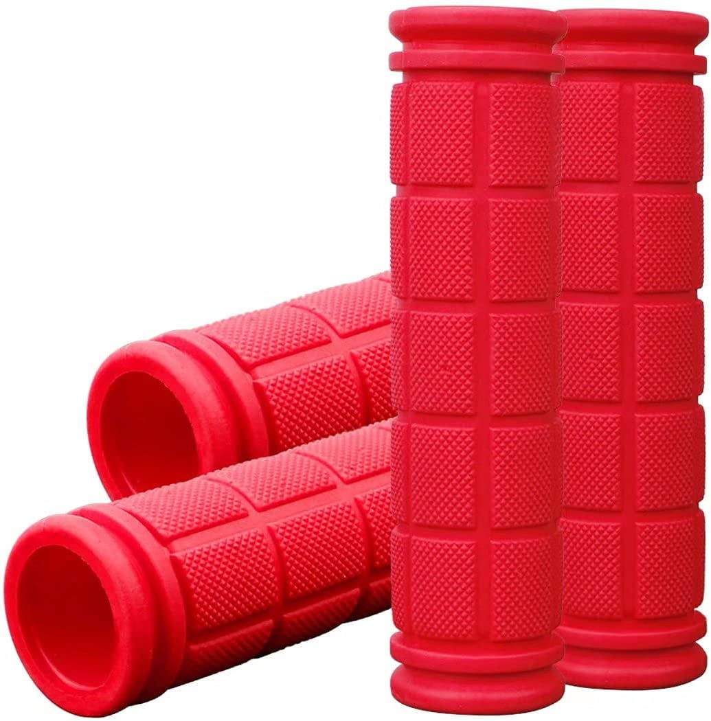 4Pcs Bike Handle Grips. Kids NonSlipRubber Bicycle Handlebar Grips