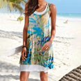 thumbnail image 1 of LOVZFMLL Robes Femmes Imprimé Coloré Réfléchissant Robe à Bretelles Slim Sac Robe à Bretelles, 1 of 6