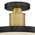 thumbnail image 5 of Hinkley Lighting 47593BK-LCB Kieran 15" Wide Led Semi-Flush Ceiling Fixture - Black /, 5 of 7