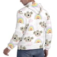 thumbnail image 3 of Hoodies for Men - Cute Koala Rainbow Long Sleeve Comfrt Men'S Fashion Hoodies & Sweatshirts, Sweatshirts for Men Hoodies Pullover Clothing Clothes with Pouch, 3 of 7