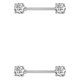 thumbnail image 1 of Qarigey Anillo para pezones, adorno de Metal para el pecho femenino, decoración para cuerpos pequeños, Piercings para el pecho, elegante para Tipo 2 2piezas Qarigey  CBP270824, 1 of 6