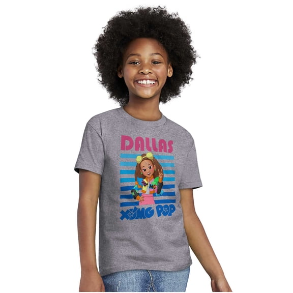 XOMG POP Music Fan Dallas Cartoon Girls Kids T Shirt Tees Teen Brisco Brands L