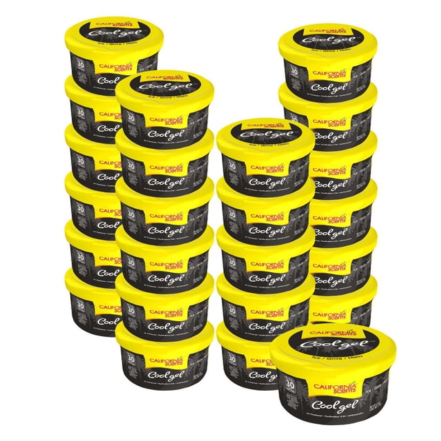 Kit Aromatizantes Gel Auto CaliforniaScents Ice 30 Días 24 pzs