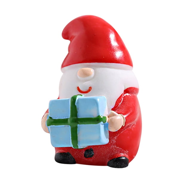 Mini Ornamentos de Navidad Mini Muñecas de Navidad, Decoraciones de Navidad de Bricolaje con Mini Decoraciones de Navidad de Resina Mini Decoraciones de Navidad