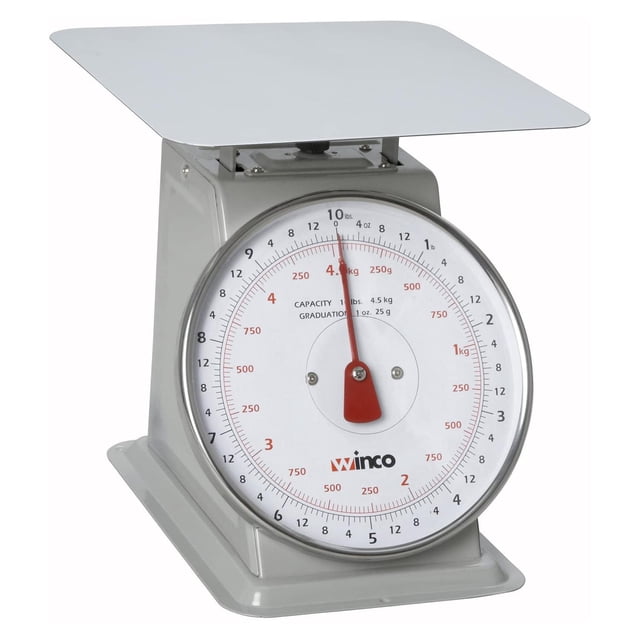Winco Escala de recepción analógica con dial, 8 pulgadas
