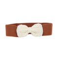 thumbnail image 3 of Pearl Imitation Belt with Bow Elastic Waistband Belts Nylon Belt Bag for Women Fashion Belts for Men Buckle Style Leather under Belt X Belt Belt Buckles Men Western Cowboy Wing Belt Dressy, 3 of 3