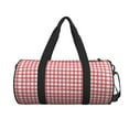 thumbnail image 2 of ZICANCN Red Check Plaid Travel Duffle Bag, Sports Tote Gym Bag Weekenders Bags for Women Men, 2 of 8