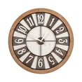 thumbnail image 2 of Clock In - Clock Metal Brown, 2 of 7