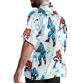 thumbnail image 3 of Ice Hockey Men's Hawaiian Printed Short Sleeve Button Down Casual Beach Shirt's, Unisex, 3 of 6