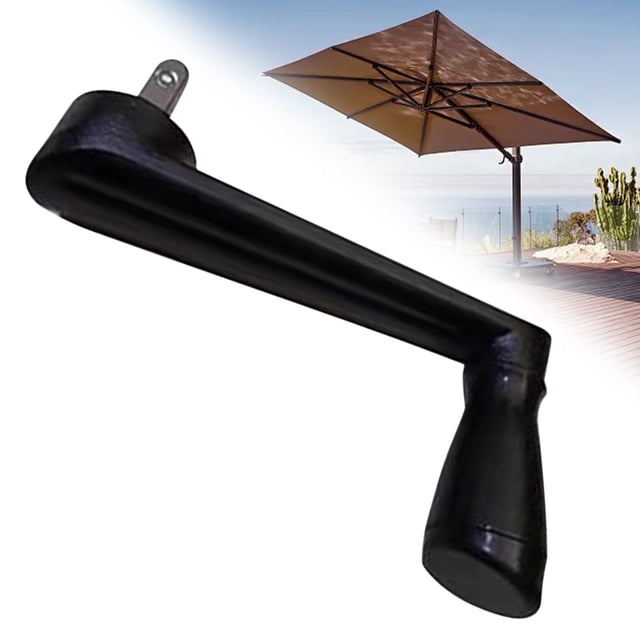 Uklsqma Manivelle de Remplacement pour Parasol de Patio / Accessoire de Parasol Extérieur en Plastique Durable / Installation Facile Résistante à la Rouille / Compatible avec les Parasols de Pique-Nique, Balcon, Plage / Parasol Gain de Place