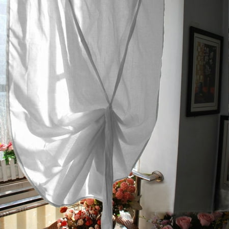 Vintage Balloon Window Curtain Tie Up Pull Up Curtain39 55 White