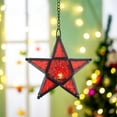 thumbnail image 5 of ToyKingdee Stained Glass Star Shape Lantern Hanging Candle Holder Star Tealights Candle Holder Moroccan Lantern Ornaments for Independence Day, 5 of 6