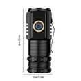 thumbnail image 3 of YUVA 10W Mini Super Power Flashlight, Aluminum Alloy Magnetic LED Torch with Clip, 1500mAh Type-C Fast Charging, Portable for Camping, Outdoor & Emergency Use, 3 of 9