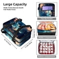 thumbnail image 3 of Independence Day Double Layered Insulated and Refrigerated Lunch Bag with Two Compartments, Large Capacity, and Handheld Carry - 7.1x11.4x16.1 Inches, 3 of 6
