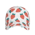 thumbnail image 2 of Balery Baseball Cap Adjustable Size for Running Workouts and Outdoor Activities All Seasons Dad Hat(Strawberries), 2 of 9