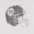 thumbnail image 3 of 16 x 16 Accent Pillow with Football Helmet Print, Set of 4, Gray and White- Saltoro Sherpi, 3 of 4