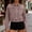 Pink, variant on Women's Denim Jacket Studded Embellished Long Sleeve Collared Short Colorful Coat Edgy Rock Concert Night Out Party Dancing Festival Celebration Fun S Army Green