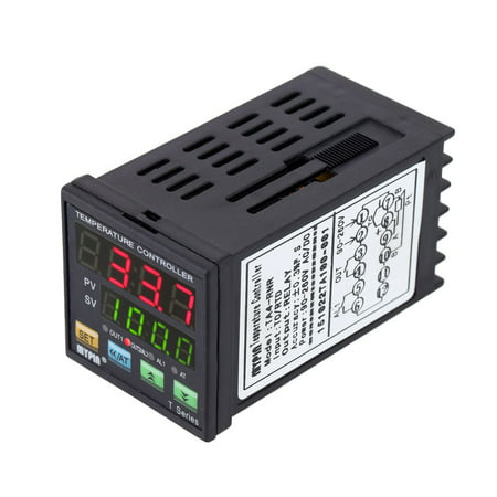 Digital LED PID Temperature Controller Thermometer Heating Cooling Control RNR 1 Alarm Relay Output