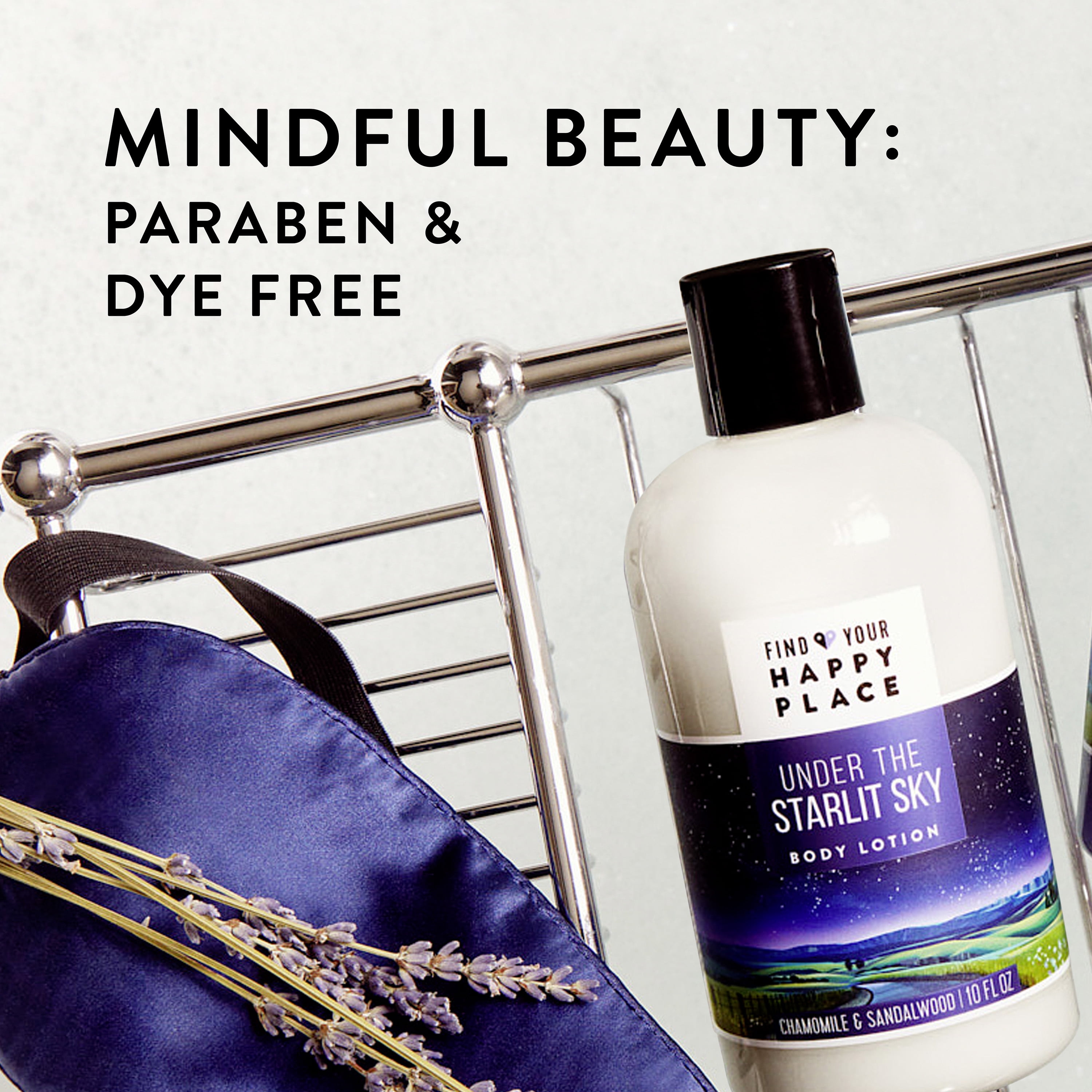 Find Your Happy Place Moisturizing Body Lotion, Under The Starlit Sky, Chamomile and Sandalwood, For Dry Skin, 10 fl. Oz.