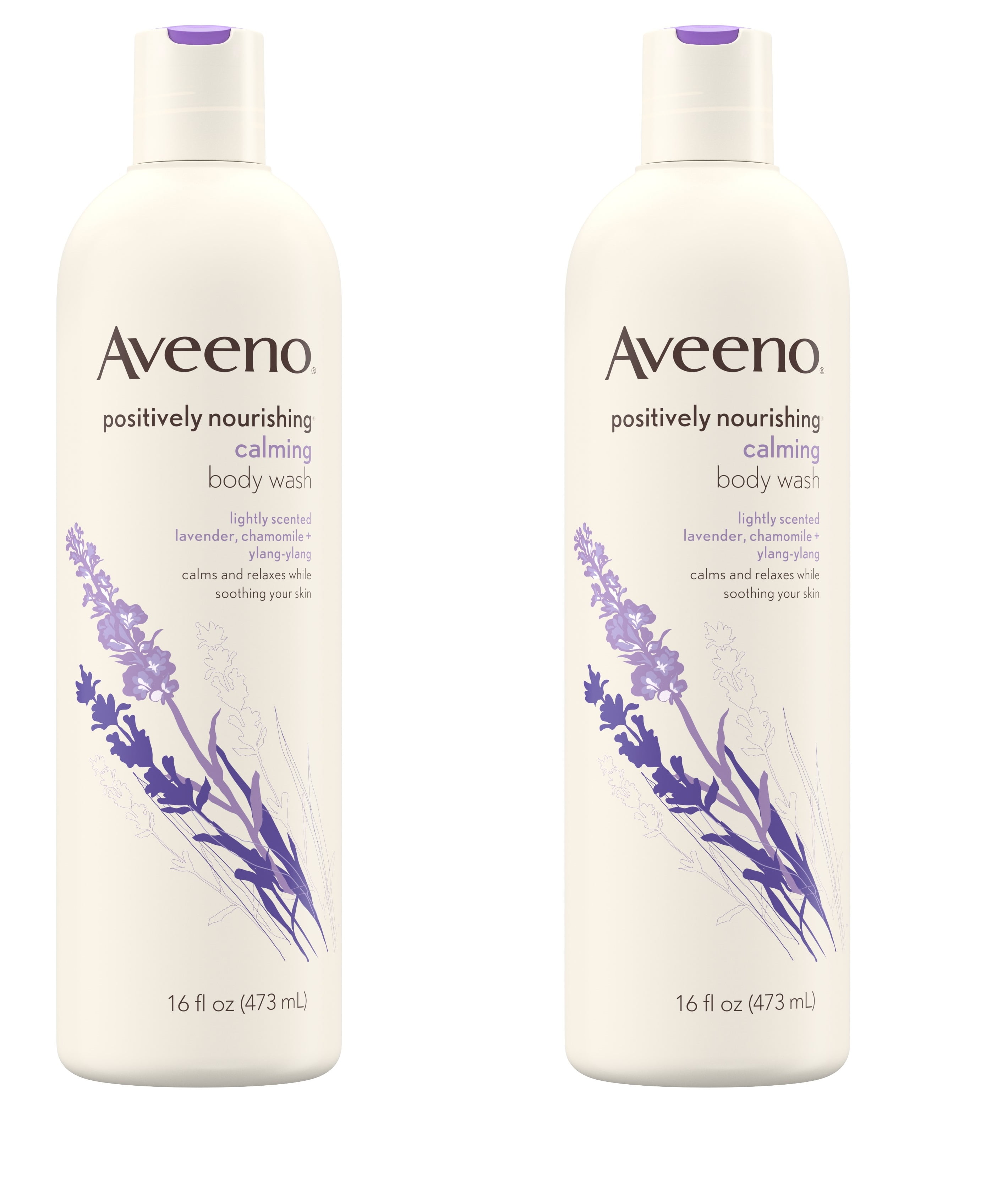 Aveeno Positively Nourishing Calming Lavender Body Wash, 16 fl. Oz 2