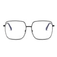 thumbnail image 4 of Oversized Square Reading Glasses, Ultra Light Metal Frame Readers, Comfort Eyeglasses for Men Women Daily Use, 4 of 5