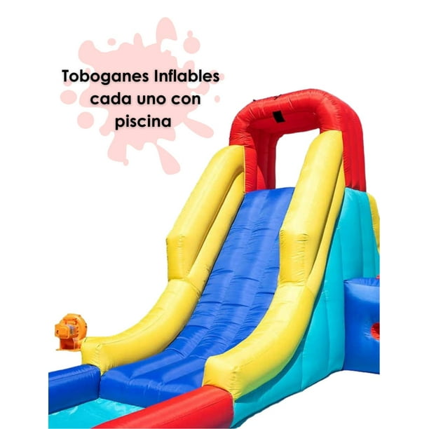 Inflable Brincolín con Resbaladilla Piscina de Niños y Pared de Escalera  SPORTSPOWER