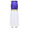 thumbnail image 2 of YONGHS Kids Boys Arabian Prince Costume Halloween Street Rat Suit Waistcoat with Pants Dark Purple 6, 2 of 8