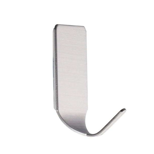 Ganchos de pared autoadhesivos de 2 uds, colgador de pared de acero inoxidable 304 resistente para abrigos, sombreros, bolsas, llaves