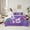 Purple, variant on Manfei Cute Elf Girls 7-Piece Twin Bedding Sets,Magic Mushroom House Bedding Comforter Set,Kawaii Wild Rabbit Sheet Sets For Kids,Breathable Home Decor Reversible