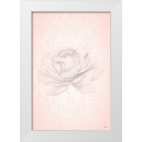 Fay, Mela 11x14 White Modern Wood Framed Museum Art Print Titled - Orange Rose