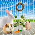 thumbnail image 3 of CHBORLESS Hamster Rabbits Cage Hanging Chew Toys Rattan Ring with Snacks (Set1), 3 of 7