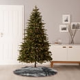 thumbnail image 6 of Salouo 60s Black White Western Cowboy Christmas Tree Skirt 48" Farmhouse Christmas Decorations Snowman Xmas Tree Skirt Tree Mat for Holiday Party Decor, 6 of 8