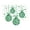 Green, variant on Set of 4 Vinyl Wall Art Decal - Ornaments - 23" x 28" - Christmas Holiday Seasonal Decoration Sticker - Indoor Outdoor Home Office Wall Door Window Living Room Bedroom Decor Decals (23" x 28", Black)
