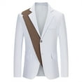 thumbnail image 1 of Men's Fashion England Solid Color High Quality Casual Single Breasted Suit, 1 of 3
