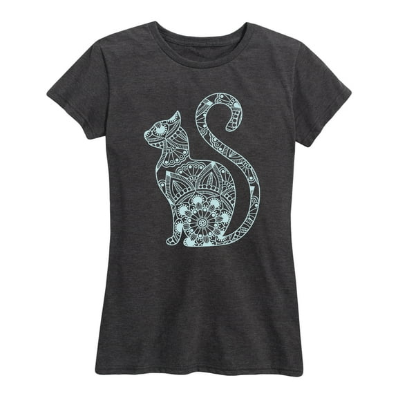 Instant Message - Decorative Cat - Women's Short Sleeve Graphic T-shirt