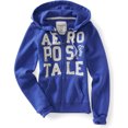 thumbnail image 1 of Sudadera con capucha y cremallera completa Aeropostale Aero Stacked 87 morado mediano Sudadera, 1 of 1