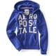 thumbnail image 1 of Sudadera con capucha y cremallera completa Aeropostale Aero Stacked 87 morado mediano Sudadera, 1 of 1