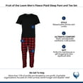 thumbnail image 5 of Fruit of the Loom  Fleece Plaid Sleep Pant and Tee Set (Men), 5 of 5