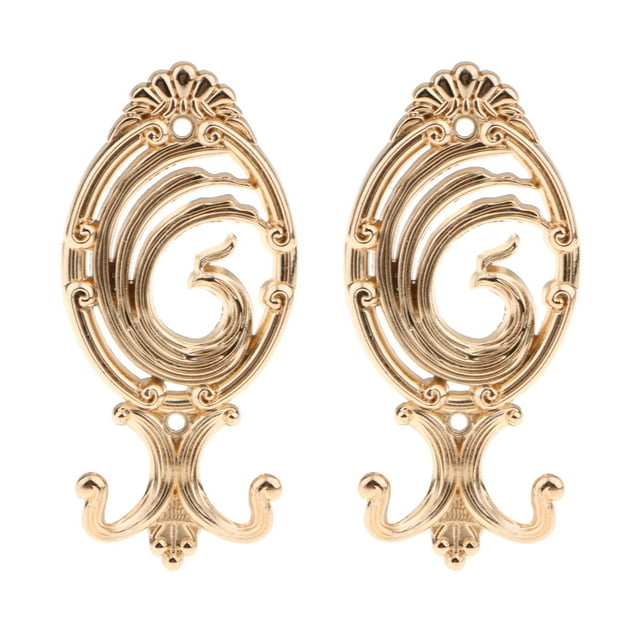 2pcs s de Aleación de Zinc con Usos Múltiples con Cola de Decoración de Ropa de Sombrero de Pared Oro Macarena Ganchos de uso múltiple