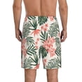 thumbnail image 5 of Cauagu Lilies Flowers Print Pajama Bottoms for Men Sleep Pajama Shorts Elastic Waistband Sleep Pajama Short Men's PJ Shorts -3X-Large, 5 of 6