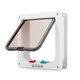 thumbnail image 4 of Puerta con solapa para perros y gatos cerradura de seguridad de 4 vías puerta para mascotas pequeñas para gatitos (blanco M) JShteea Libre de BPA, 4 of 8