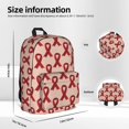 thumbnail image 5 of Mochila para el Día Mundial del SIDA en diciembre, mochilas para portátiles, bolsas de viaje, senderismo, mochilas de negocios para mujeres y hombres., 5 of 5