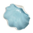 thumbnail image 3 of Zoyueyie Shell Bowl Ceramic Serving Dish Candy Nut Storage Bowl Ocean Mediterranean Nautical Decoration for Home Hotel Restaurant Blue, 3 of 10