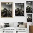 thumbnail image 4 of Designart "Horizon With Black And White Power Lines" Power Lines Wall Decor, 4 of 7